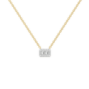 Art Deco Pure Gold Lab Grown Diamond Necklace thumbnail 1