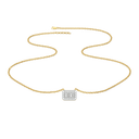 Art Deco Pure Gold Lab Grown Diamond Necklace thumbnail 2
