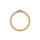 Art Deco Pure Gold Lab Grown Diamond Ring thumbnail 3