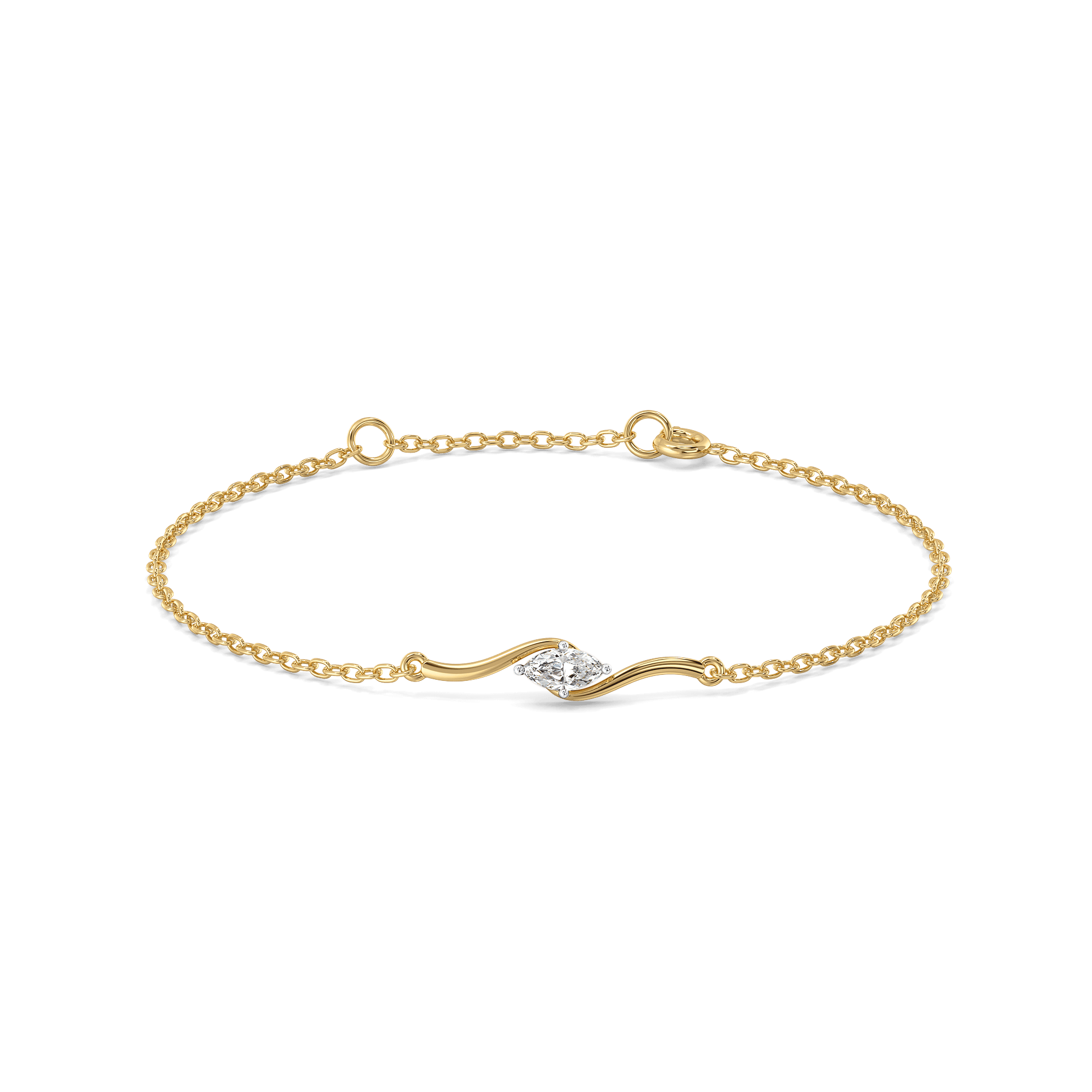 Astra Marquise Pure Gold Lab Diamond Fashion Bracelet — image 1