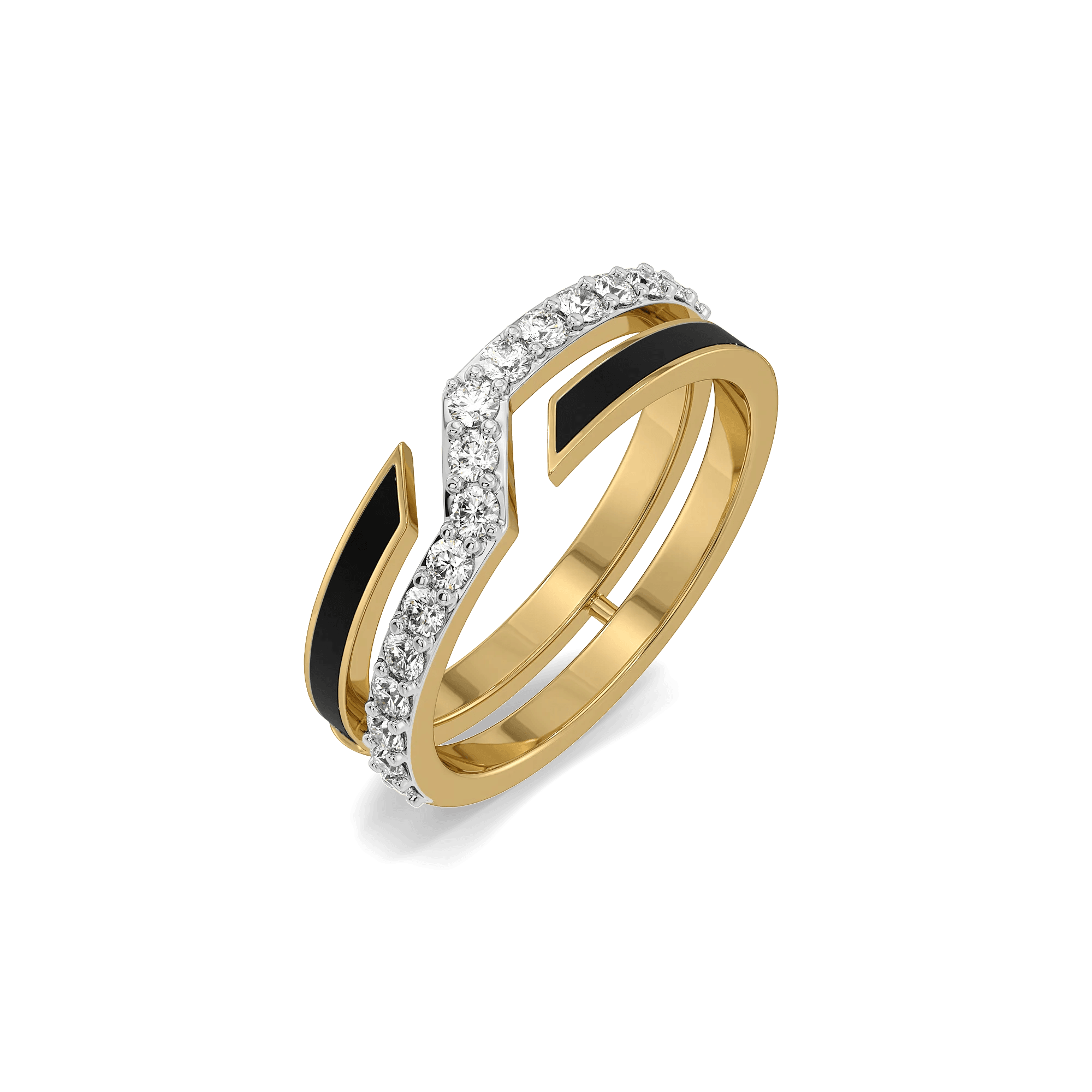 Black Axis Lab Diamond Men's Ring — image 1