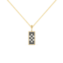 Chessboard Lab Diamond Men's Pendant thumbnail 1