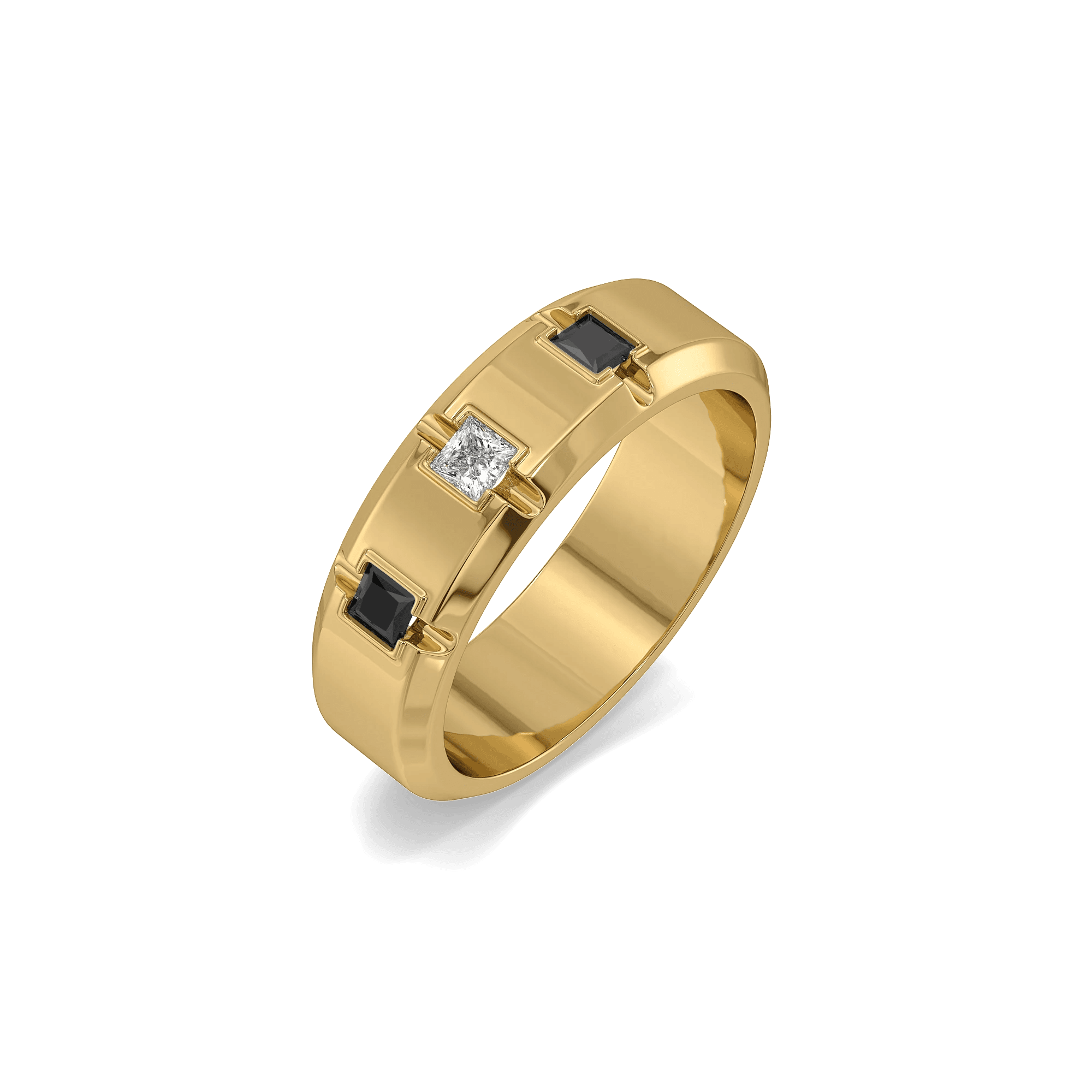 Chessboard Lab Diamond Men's Ring