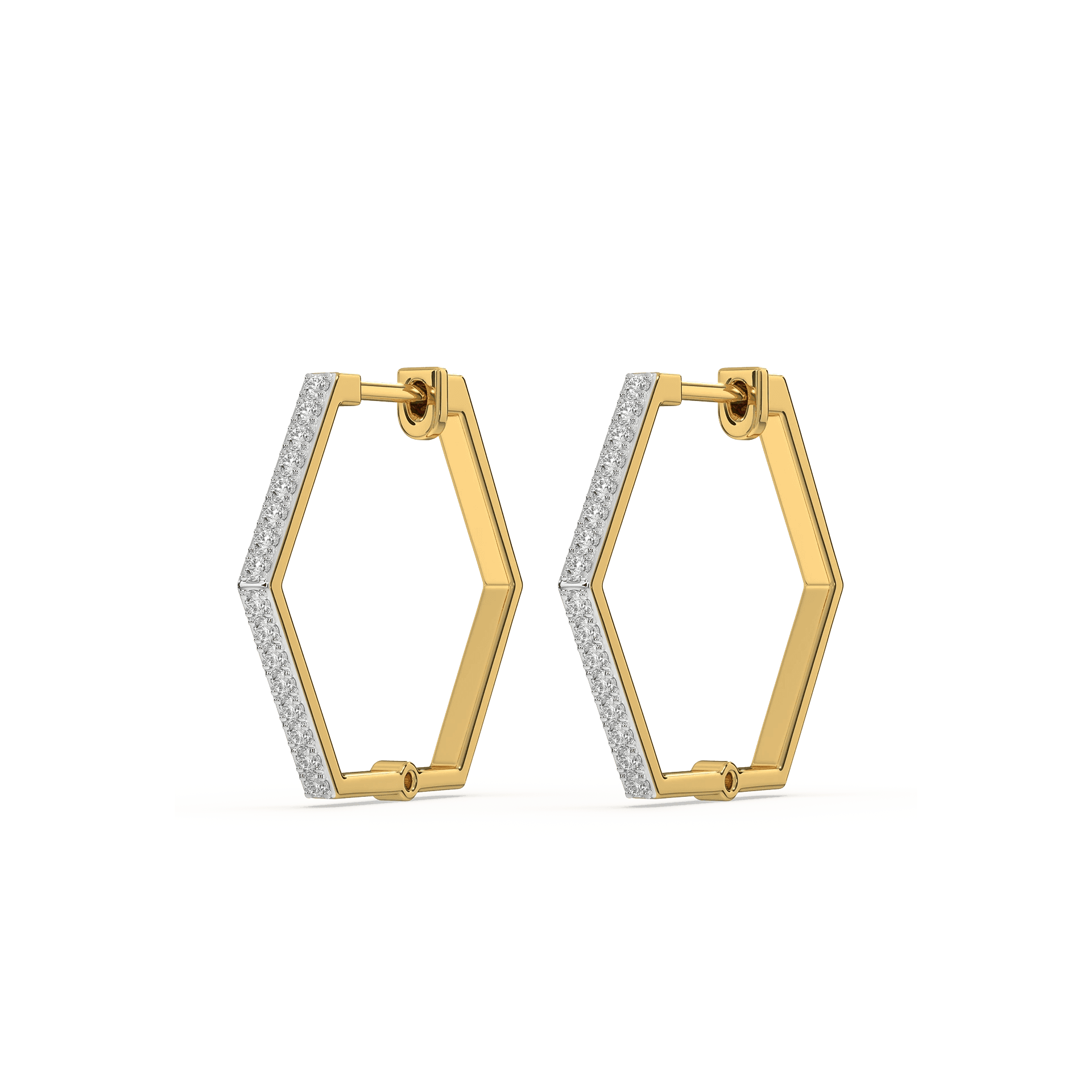 Classic Huggies - Lab Diamond  Earrings