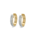 The Cosmic Ring Pure Gold Lab Grown Diamond Hoop Earrings thumbnail 1