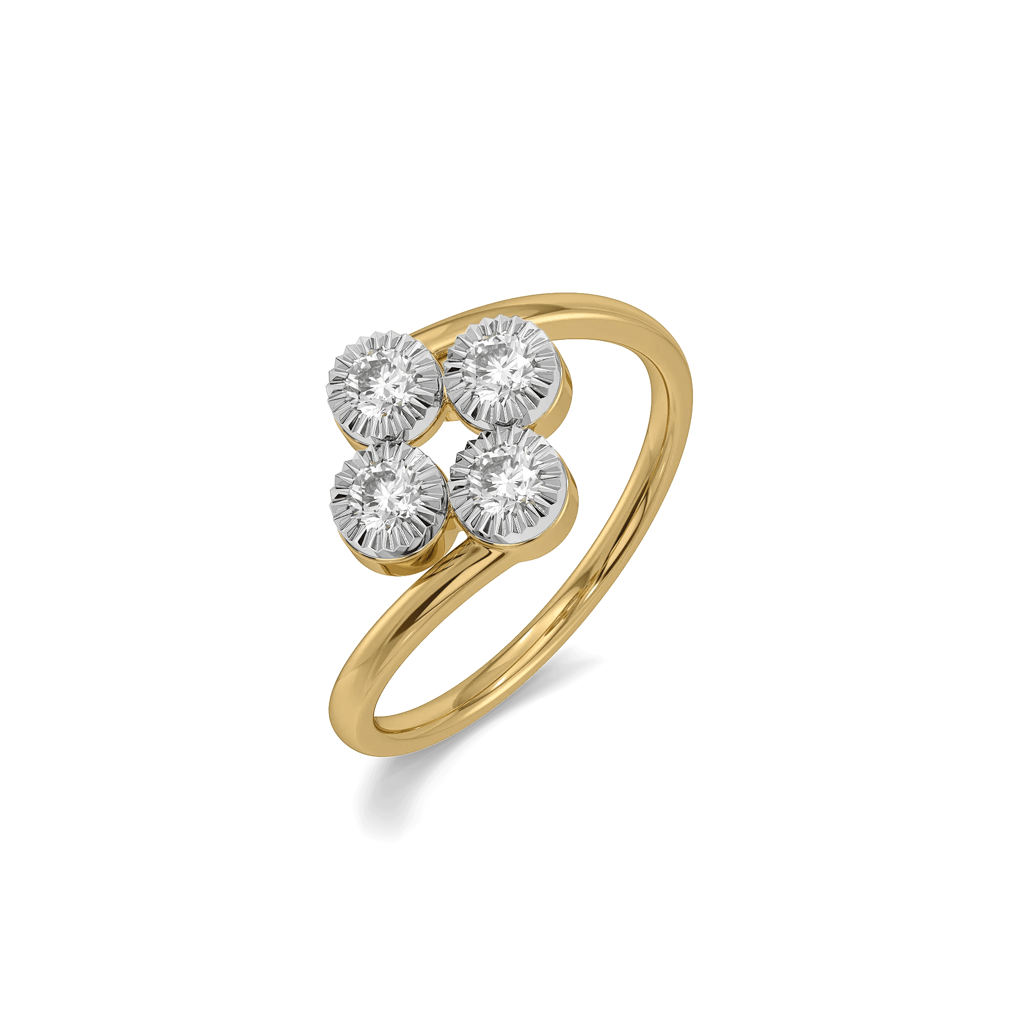 Couture Clover Pure Gold Lab Diamond Ring — image 1