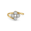 Couture Clover Pure Gold Lab Diamond Ring thumbnail 2