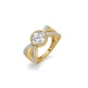 Crossover Pure Gold Lab Grown Diamond Ring thumbnail 1
