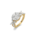 Empress Crown Pure Gold Lab Grown Diamond Ring thumbnail 1