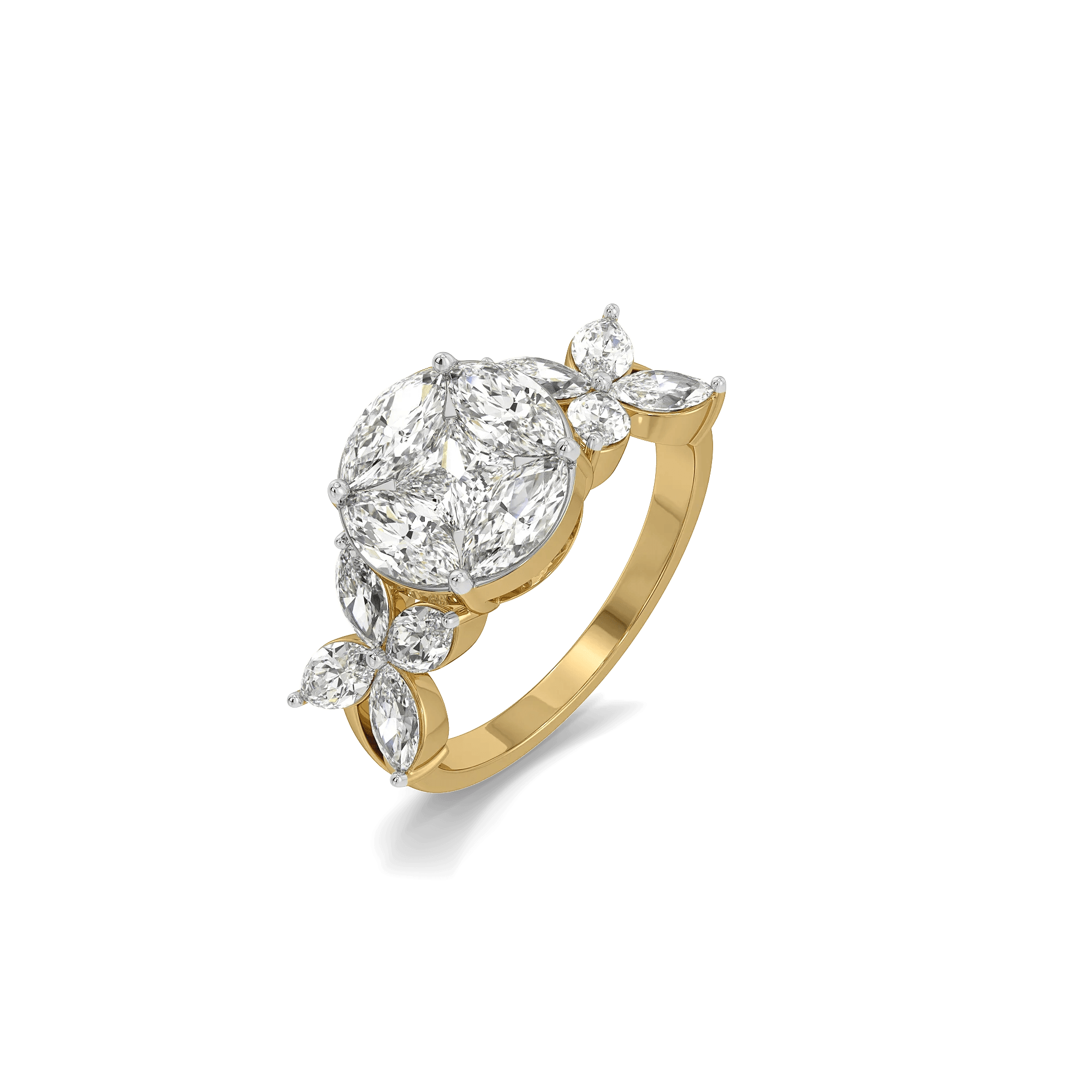 Empress Crown Pure Gold Lab Grown Diamond Ring — image 1