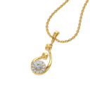 Botanical Flora Pure Gold Lab Diamond Pendant thumbnail 1