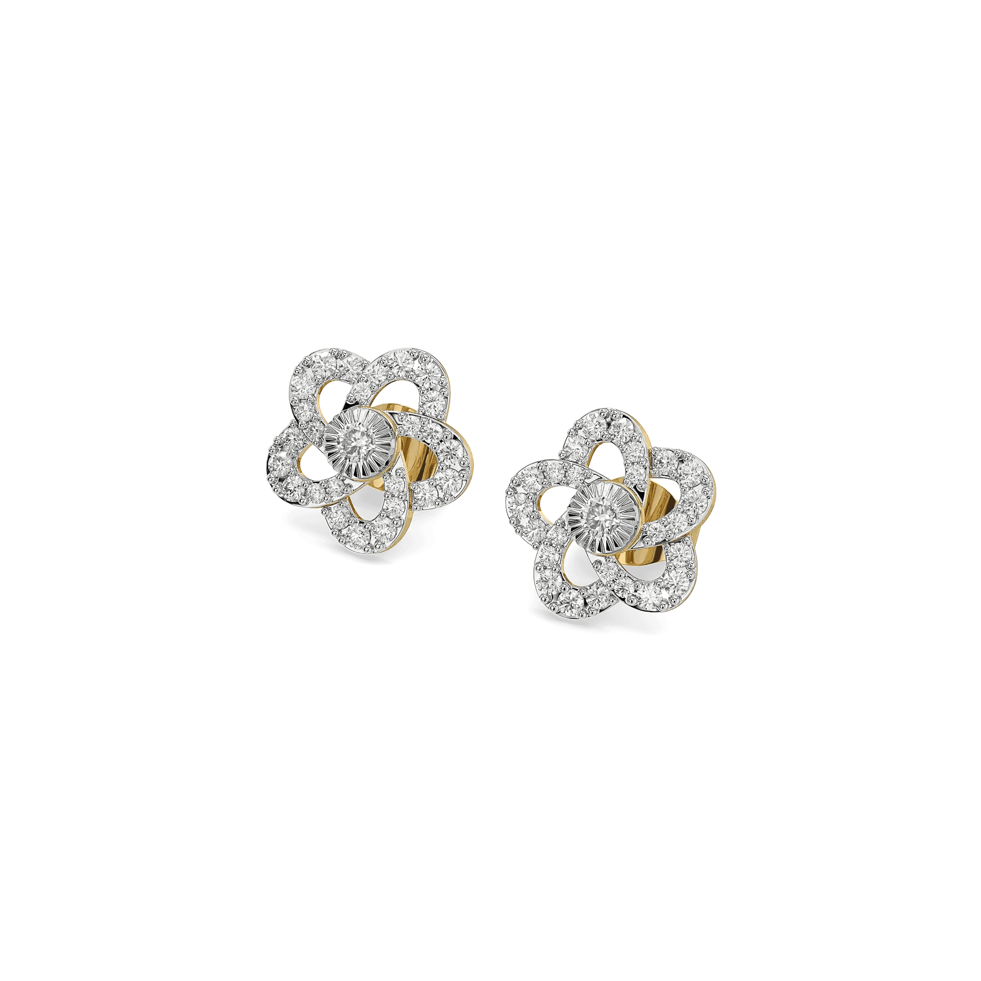 Floria Pure Gold Lab Diamond Studs — image 1