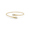 Fluid Pear Pure Gold Lab Grown Diamond Bangle thumbnail 2