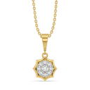 Golden Dawn - Lab Diamond Pendant thumbnail 3
