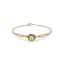 Golden Petal Lab Grown Diamond Bangle thumbnail 2