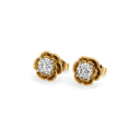 Golden Petal Lab Grown Diamond Studs thumbnail 1