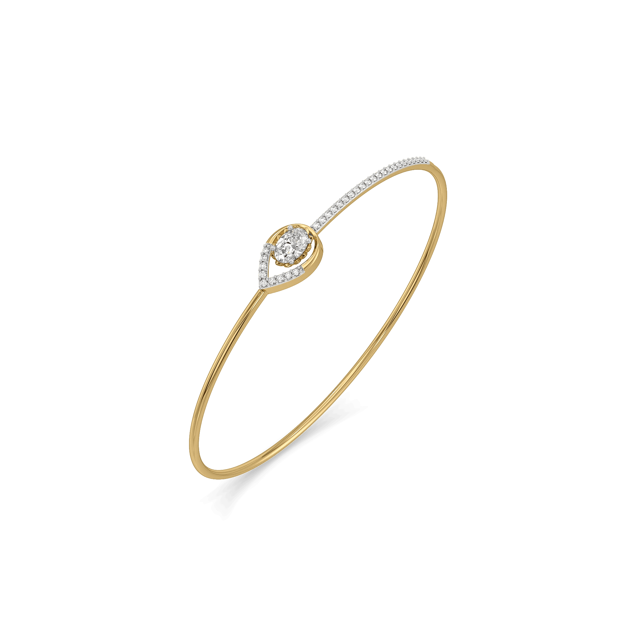 Halo Cluster Lab Grown Diamond Bangle