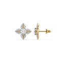 Leafy Petal Lab Grown Diamond Studs thumbnail 3