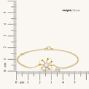 Organza Butterfly Pure Gold Lab Diamond Bracelet thumbnail 4