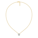 Solitaire-Illusion Pure Gold Lab Grown Diamond Necklace thumbnail 3