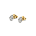 Pear Illusion Pure Gold Lab Grown Diamond Stud Earrings thumbnail 1