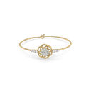 Rosette Swirl Pure Gold Lab Grown Diamond Bangle thumbnail 2