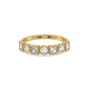Contour Bezel Pure Gold Lab Grown Diamond Ring thumbnail 2