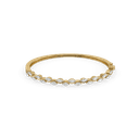 Serpentine Vine Pure Gold Lab Grown Diamond Bangle thumbnail 2