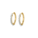 Minimalist Brilliance Pure Gold Lab Grown Diamond Hoop Earrings thumbnail 1