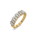 Mosaic Rhythm Pure Gold Lab Grown Diamond Ring thumbnail 1