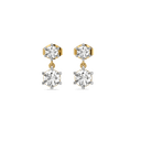 Two Stone Lab Grown Diamond Drop Earrings thumbnail 2