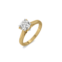 Classic Round Lab Grown Diamond Ring thumbnail 1