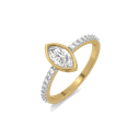 Marquise Bezel Lab Grown Diamond Ring thumbnail 1