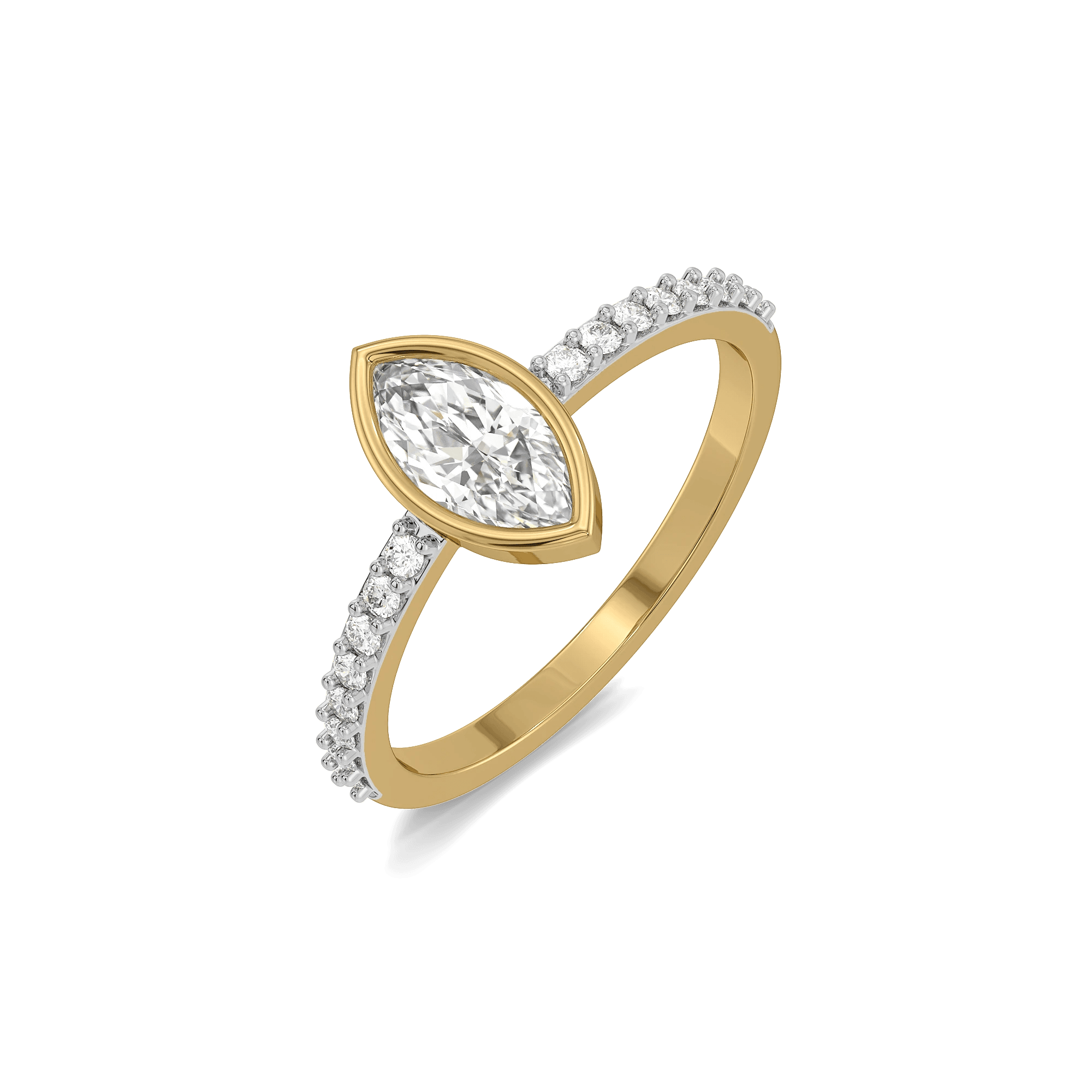 Marquise Bezel Lab Grown Diamond Ring — image 1