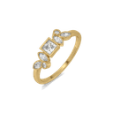 Mixed Cut Lab Grown Diamond Ring thumbnail 1