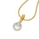 Modernist Pure Gold Lab Diamond Pendant thumbnail 1