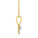 Modernist Pure Gold Lab Diamond Pendant thumbnail 3