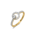 Modernist Pure Gold Lab Diamond Ring thumbnail 1