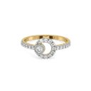 Modernist Pure Gold Lab Diamond Ring thumbnail 2