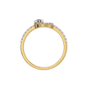 Modernist Pure Gold Lab Diamond Ring thumbnail 3
