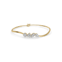 Mosaic Fancy Pure Gold Lab Grown Diamond Bangle thumbnail 2