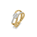 Nova Circle Pure Gold Lab Grown Diamond Ring thumbnail 1