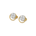 Nova Circle Pure Gold Lab Grown Diamond Studs thumbnail 1