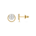 Nova Circle Pure Gold Lab Grown Diamond Studs thumbnail 3