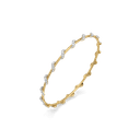 Oceania Wave Pure Gold Lab Grown Diamond Bangle thumbnail 1
