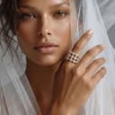 Open Mesh Pure Gold Lab Diamond Ring thumbnail 2