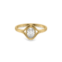 Oval Bezel Lab Grown Diamond Ring thumbnail 2