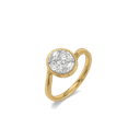 Oval Illusion Pure Gold Lab Grown Diamond Ring thumbnail 1