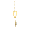 Oval Lock - Lab Diamond Pendant thumbnail 3