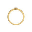 Oval Lock - Lab Diamond Solitaire Ring thumbnail 3